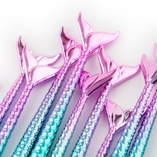 Set med 11 penslar - Sjöjungfru multicolor