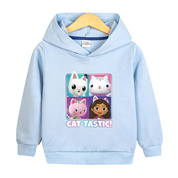 Hoodies Gabby's Dollhouse Pullover Jacka Kappa Present Light Blue