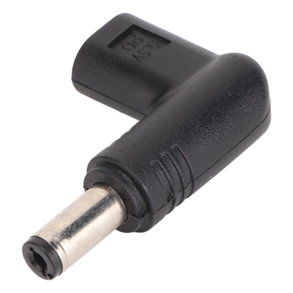 USB-C-hona till DC 5,5x2,1 mm adapter 100W PD snabbladdning 90 graders vinklad USB-C till DC-kontaktomvandlare
