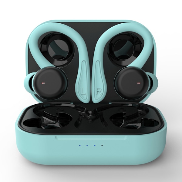 Öronkrok Bluetooth-hörlurar, vattentäta trådlösa hörlurar T40 Blue