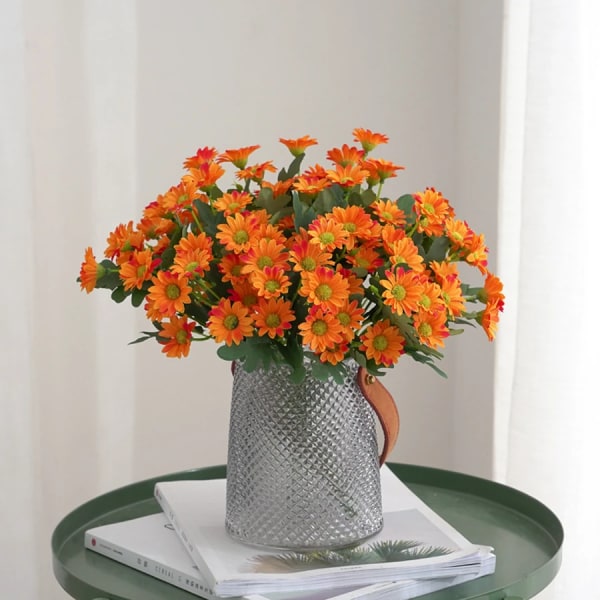 Juledekorasjon Vakre kunstige høstblomster, silke d