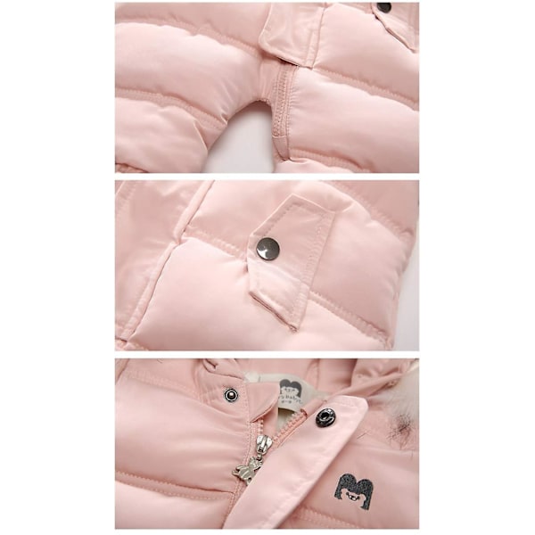 Fleece-jumpsuit för bebis 66 cm 66cm pink