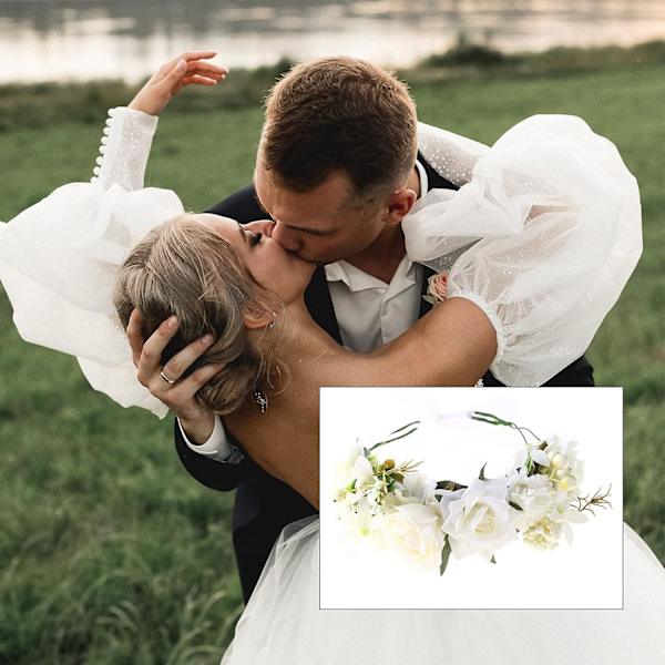 Blomsterkroner til kvinder Blomsterkrans Hår Enkel Kommunion Blomst