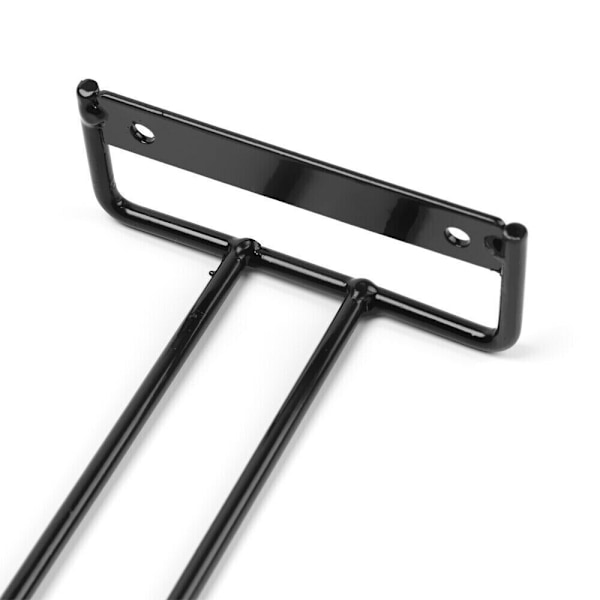Vinglasstativ Hængende Hyldeholder Hanger Organizer Under Cabinet Opbevaring 2PCS Sort black
