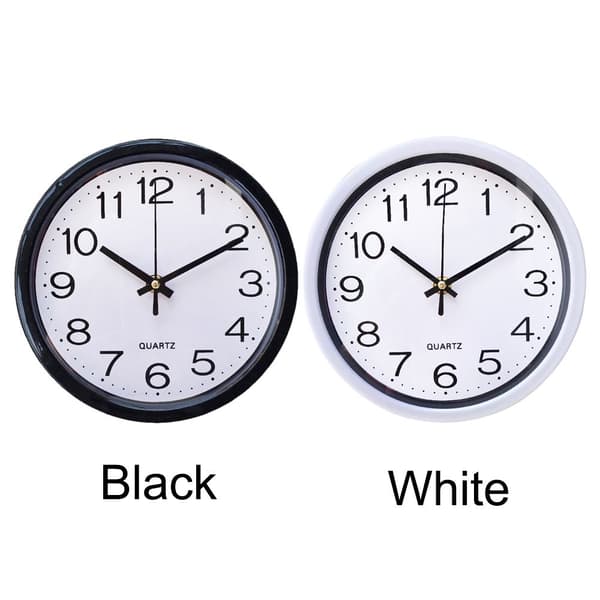 Rund Väggklocka 8 tum 20 cm VIT-FA- white