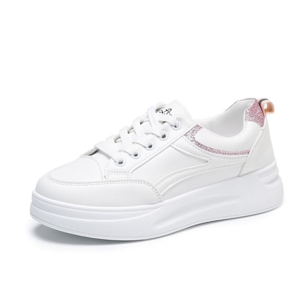 Dam Låg Topp Sneakers Lady Anti-halk Tjock Sula Skor Present Till Jul Födelsedag Nyår Pink