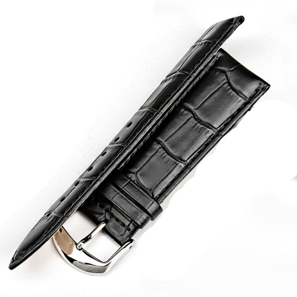 Stilsäkert Vintage-Design Klockarmband i PU-Läder Lila Lila 22mm