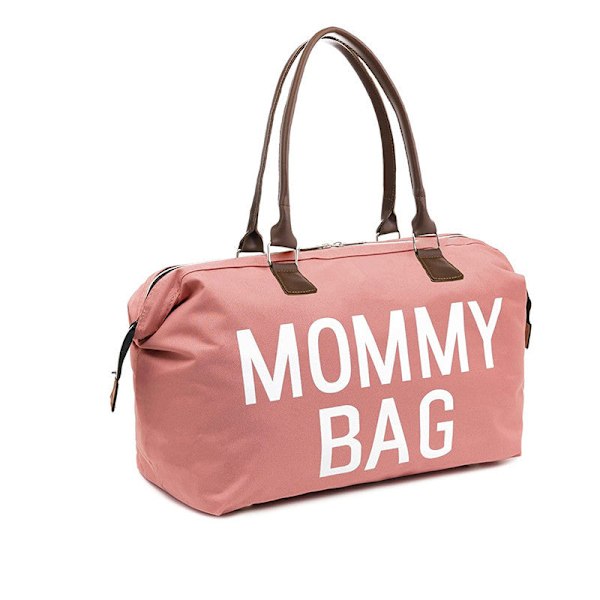 Mamma- ja hoitoväska Multifunktionaalinen matkalaukku suurella kapasiteetilla Vaaleanpunainen With urine pad Pink