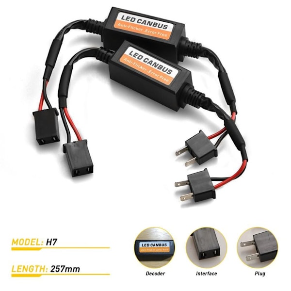 1 stk. Automotive LED Decoder LED Canbus Decoder H7 H7