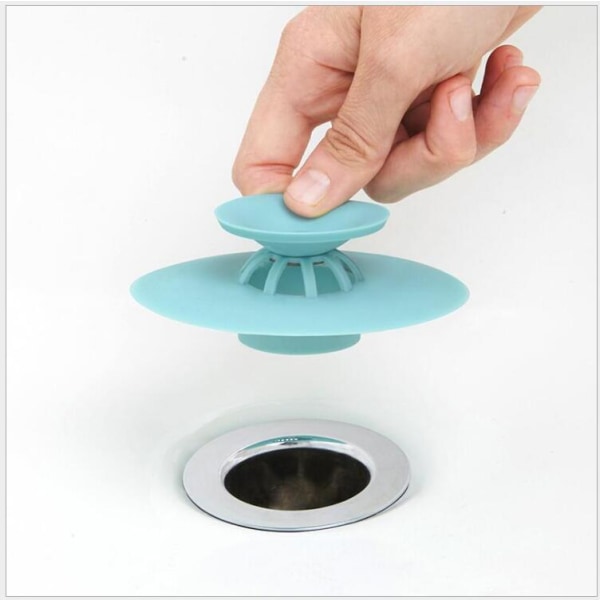 Silikonebadekarafløbssilar, Hårfælde Hair Catcher Badekar D
