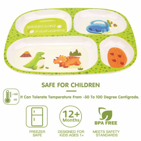 Kid Plate Set Baby dishes for toddlers who feed shared plates