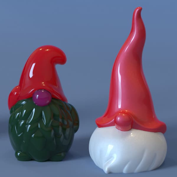 2ST Julemand Duftlys Silikoneform Gipsform - på lager-FA- 2pcs