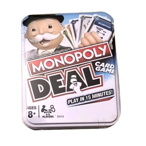 Monopoly Deal - Raskt kortspill for familier, barn fra 8 år og 2-5 spillere. Puslespill for å styrke vennskapet