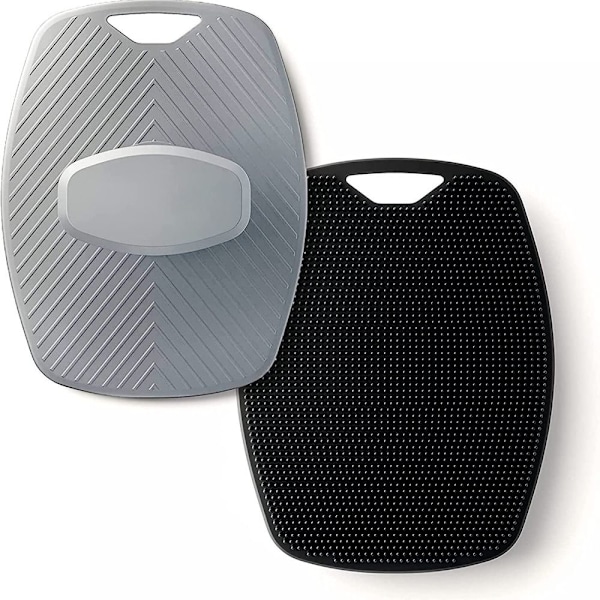 Silikone Body Scrubber Dusch Scrubber GRÅ GRÅ Grey