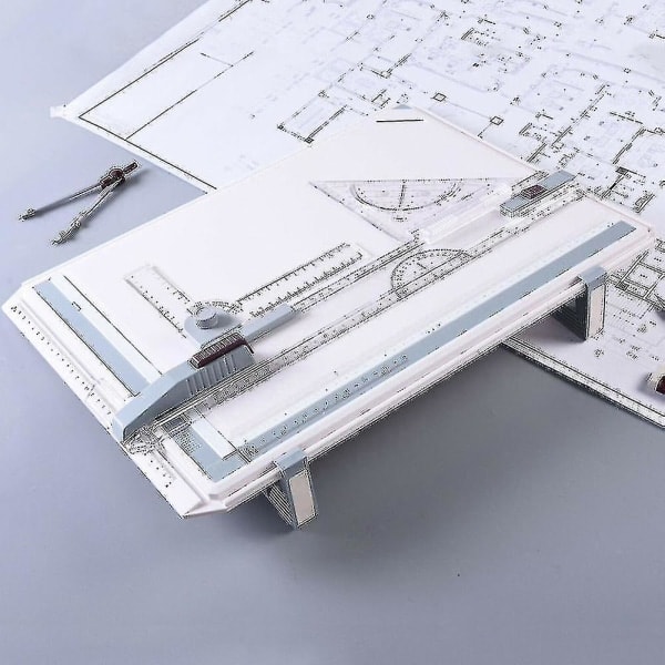 Tegnebord A3 Tegnebord med parallellbevegelse Vinkelmålesystem