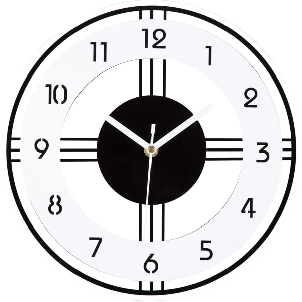 Wall Clock Modern Non-Tick Silent 12" Quartz Decorative Clock