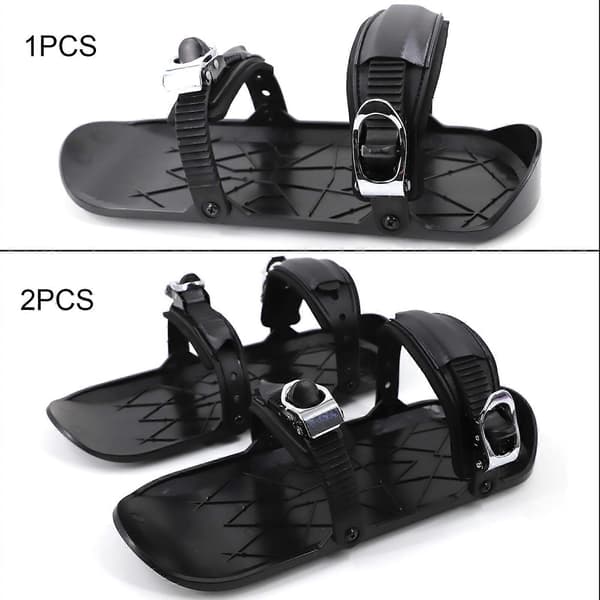 Mini Skøjter til Sne - Korte Skibrætter Snowblades Unisex Vinter Udendørs Sport Skøjter Sort-FA-