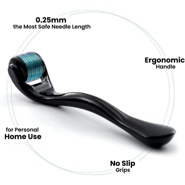 TG Skäggväxt Derma Roller 540 Titan Mikronålar 0,25mm