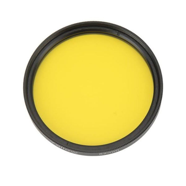 BEL-7423054963818 - 52 mm kamerans optiska glasfilter, gult filter