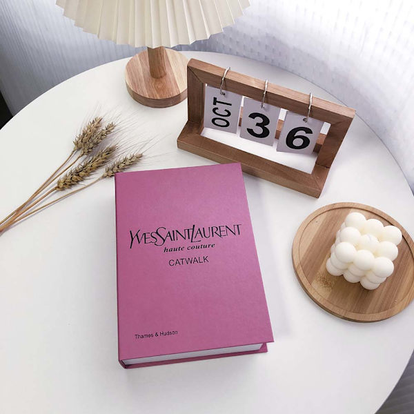 Engelsk sammenklappelig falsk bog Sammenklappelig fotografi rekvisit Bogdekoration til restaura Folding 062
