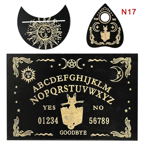 Trägraverad Ouija-bräda - Perfekt för spådom 17