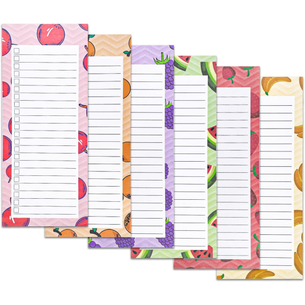 Magnetisk Køleskabsnotesblok, To-Do Liste, Indkøbsliste, Planlægningsnotesblok (21,5*9 cm)