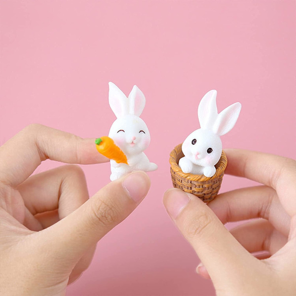 6 kpl Miniatyyripääsiäispupun koriste Miniatyyripääsiäispupu