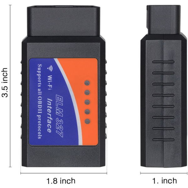 WIFI OBD2 Bilskanner ELM327 Skanneradapter Profesjonell Bilfeil