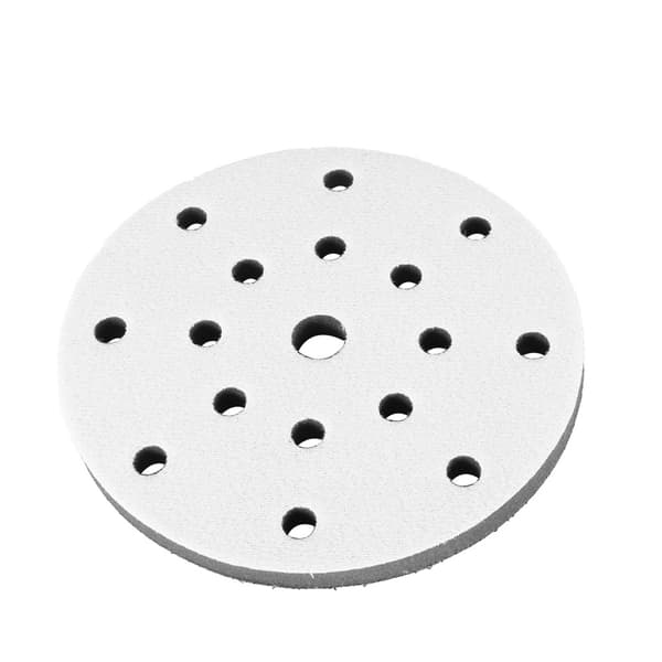 150 mm Diameter Blød Buffer Svamp Interface Dæmpningsplade til Slibeplader 15 Huller-FA-
