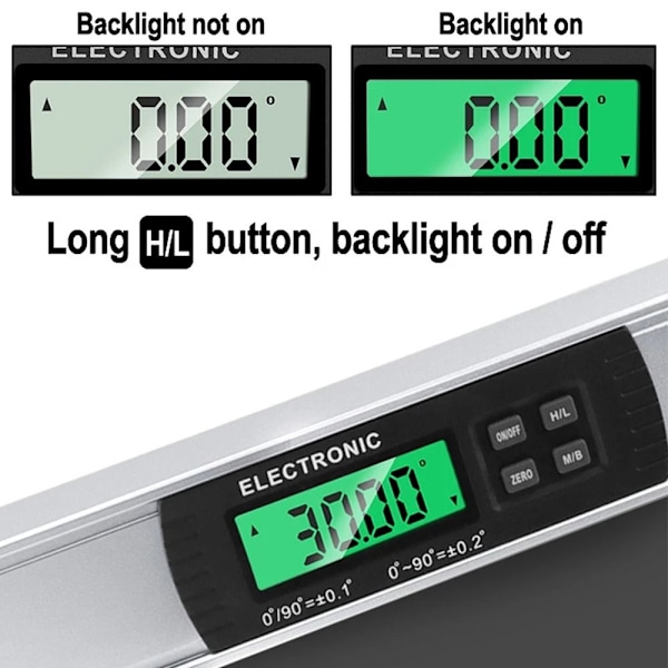 Elektronisk vaterpass Digitalt vaterpass MED MAGNET MED With magnet With magnet