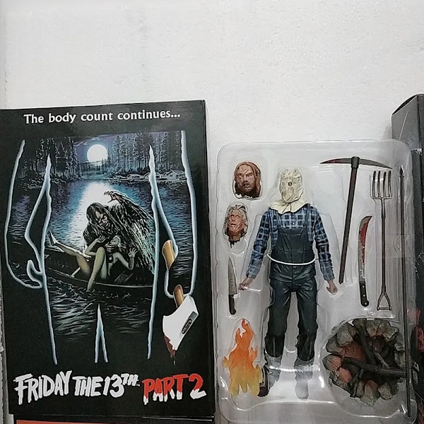 NECA Fredagen den 13:e Figur Leksaker Freddy Jason Voorhees Blodig Actionfigur Jason Samlarmodell Jul Halloween Presenter No.2