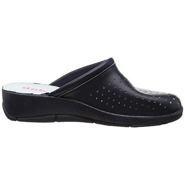 Dek Dam/Dam Läder Clogs 36 EUR Svart 36 EUR Black