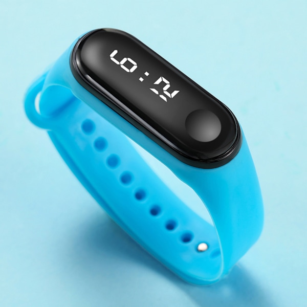 Herr Dam LED Digital Skärm Klocka Armband Blue
