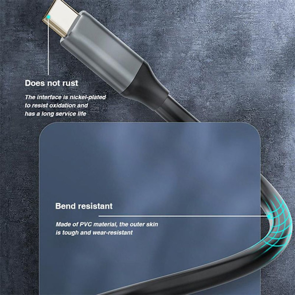 USB-C förlängningskabel USB 3.1 Gen2 1.5M 1.5m