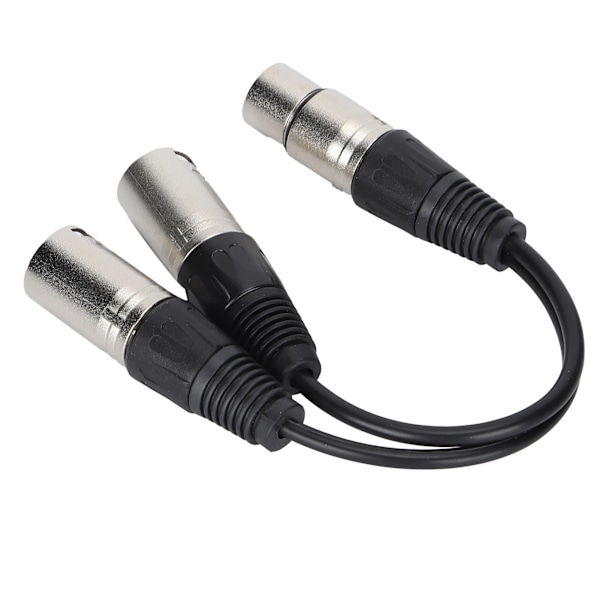 XLR-hunn til dobbel XLR-hann kabelmikrofon stereo balansert tilkoblingskabel for lydadapter Hvit 1m / 3,3ft