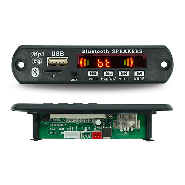 Langaton Bluetooth 5.0 9V-12V MP3 WMA -dekoderikortti Auto o USB T 1 set