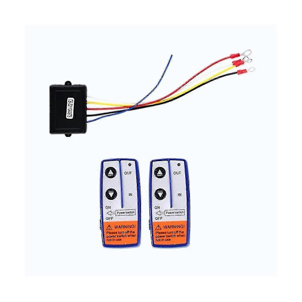 12V 250A Vinsch Fjärrkontroll Relä Dubbel Fjärrkontroll Kit Bil Motorcykel Offroad