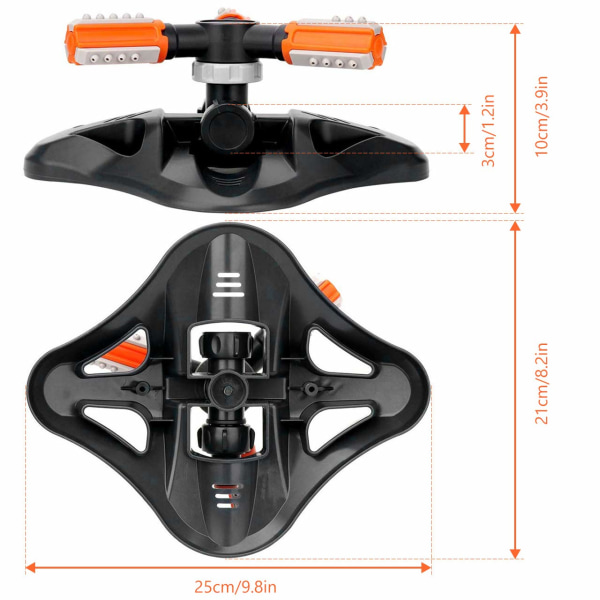 Havevandssprinkler, sprinkler vandingssystem, 3 hoveder