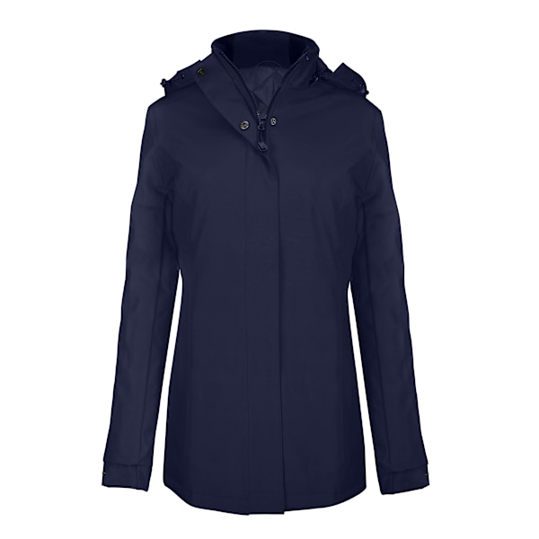 Kariban Dame/Kvinde Parka Jakke med Hætte L Marinblå Navy L Navy