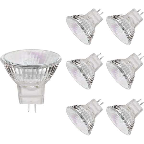 6-pack GU4 halogen bulbs 20W 12V warm white spotlights for accent lighting-FA-