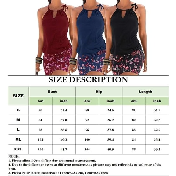 Strandbluse Bikini Bluse Sommer Strandkjole Halter Neck Strandkjole Bikini Bluse Sort S