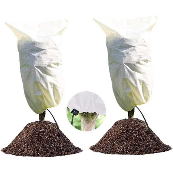 2-pack vinterväxtskydd - 100 x 80 cm, växtöverdrag