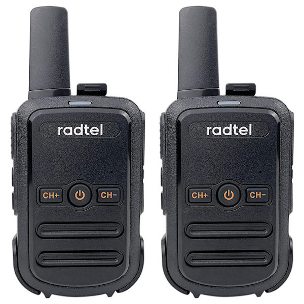 Mini 2w FRS Walkie Talkie Radtel RT12 Bärbar tvåvägsradio långdistans barn Walkie-Talkie för hotellföretag Black