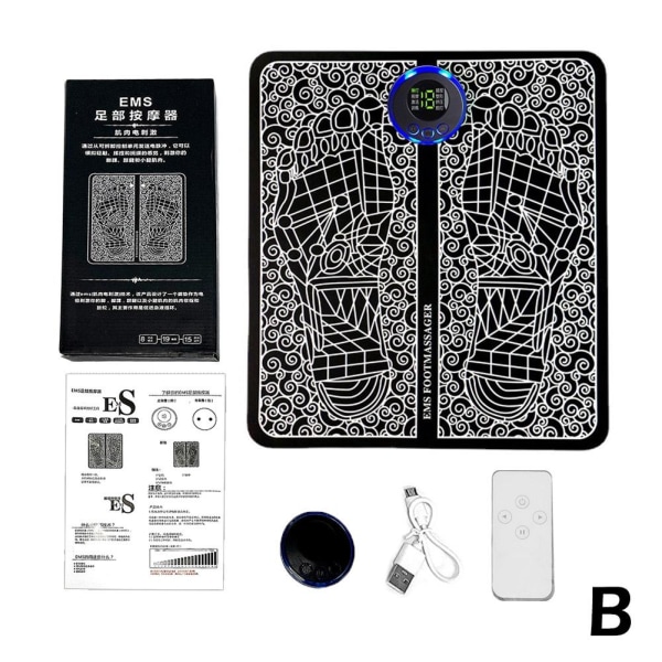 Elektrisk EMS Fotmassagematta Fötter Akupunktur Stimulator Massage