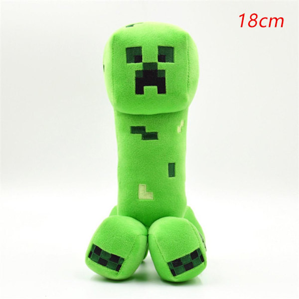 Minecraft Plysjlegetøj Blød Plys Fyldt Dukke Creeper-18cm