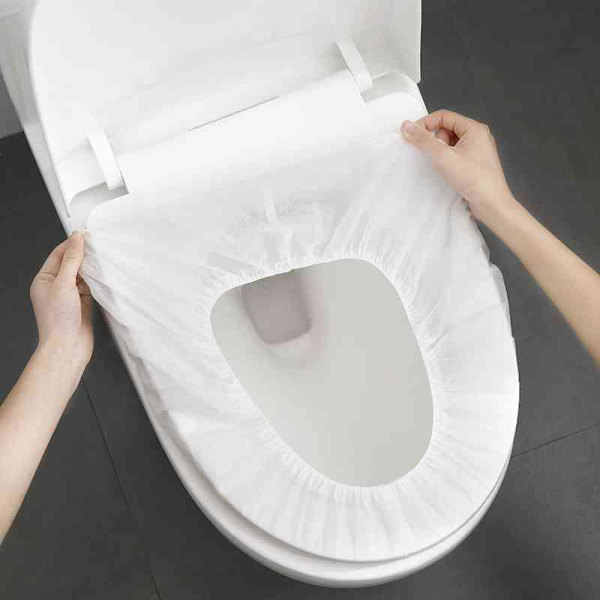 Hygiejniske Toiletklapæder - Hvid 10-pak 66