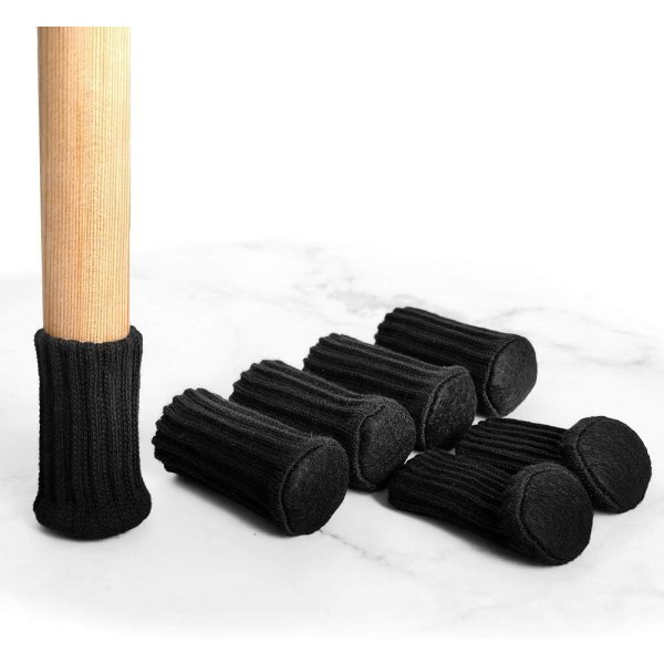 24-pack stolskydd för stolsben, möbelstrumpor med filtdynor,