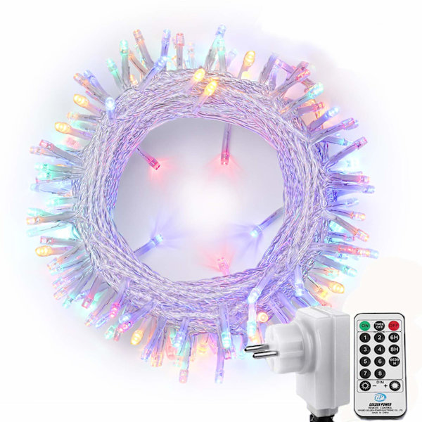 Julgransljus - 20M 200 Flerfärgade LED Jul