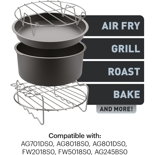 OBH Nordica/Tefal Easy Fry -lisävarustepaketti OBH Nordica XXL -ilmafriteerauskeittimeen