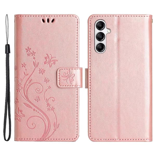 Til Samsung Galaxy A56 5G Etui PU Læder Pung Etui med Rem Multicolor-FA- Multicolor Style A